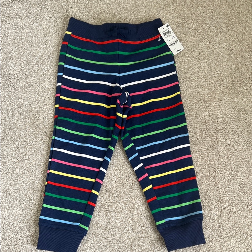 Colorful rainbow navy Striped Kids' sweats joggers